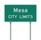 Mesa City Limits road sign