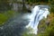 Mesa Falls Waterfall in Canyon Gorge Water Wilderness