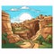 Mesa Verde. Mesa Verde hand-drawn comic illustration. Vector doodle style cartoon illustration