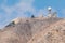 Mesa Vouno Mountain, weather station at the top, Santorini, Greece