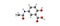 Mesalazine molecular structure isolated on white