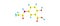 Mesalazine molecular structure on white