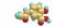 Mesalazine molecular structure on white