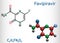 Mescaline molecule. It is hallucinogenic, psychedelic,  phenethylamine alkaloid Molecular model