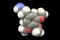 Mescaline molecule, a natural hallucinogenic substance present in the flesh of several cacti