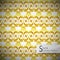 Mesh gold vintage geometric seamless pattern vector illustration