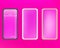 Mesh, pink colored phone backgrounds kit.