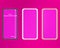 Mesh, pink colored phone backgrounds kit.