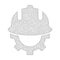 Mesh Vector Development Helmet Icon