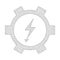 Mesh Vector Electric Energy Gear Wheel Icon