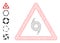 Mesh Wireframe Storm Whirlpool Warning Icon