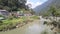 Mesmerism of Dewars, the Teesta river coming down from the Himalaya,in the banks resorts for tourist.