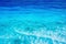 A mesmerizing aerial view of the summer blue ocean. Generative AI