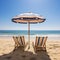 Mesmerizing beach scene under sunlight