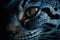 Mesmerizing Blue Eye of a Feline or Reptile. Perfect for Posters and Invitations.
