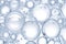 Mesmerizing Close-up of White Transparent Liquid Drops and Bubbles Molecules.