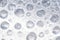 Mesmerizing Close-up of White Transparent Liquid Drops and Bubbles Molecules