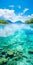 Mesmerizing Colorscapes: A Stunning Lagoon With Clear Water And Green Plants