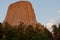 Mesmerizing Devilâ€™s Tower butte in Wyoming in the daytime