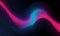 Mesmerizing digital landscape with neon wave flowing over a dotted surface. This visual could be perfect for music album