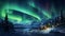 A mesmerizing display of northern lights illuminating the night sky