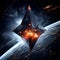 Mesmerizing and Futuristic Solar Sail Spacecraft Wallpaper