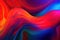 mesmerizing gradient of bright and bold colors from fiery red to electric blue, creating an eye-catching and impactful wallpaper