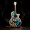 Mesmerizing Image of a Traditional Acoustic Guitar with a Twist of Modernity