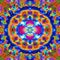 A mesmerizing kaleidoscope pattern with vivid, swirling colors1, Generative AI