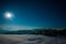 Mesmerizing landscape of snowy ski slope