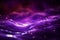 Mesmerizing lights abstract digital background showcasing a purple particle wave