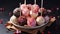 A Mesmerizing Medley of Flavors. A beautiful composition of dessert on a stick with different cream. Tasty cake pops. Generative