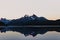 Mesmerizing mountain landscape reflected on a lake