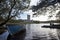 Mesmerizing scene of a small boat on the river