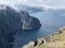 Mesmerizing scenery of cliffs on the beach