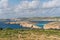 Mesmerizing seascape of the pure crystal water of the Blue Lagoon of Malta