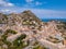 Mesmerizing shot of the beautiful townscape of Taormina with hill and buildings