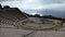 Mesmerizing shot of a roman amphitheater on a cloudy day