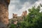 Mesmerizing shot of the ruins of the medieval castle in Pelegrina village in Spain