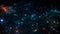 A mesmerizing sight of a large cluster of stars illuminating the dark night sky, An abstract star map depicting the vastness of