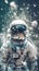 Mesmerizing Space Portrait Photography, Astronaut in spacesuit. Generative AI