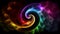 A Mesmerizing Spectral Swirls Abstract Background, Generative AI