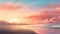 Mesmerizing Sunset Beach Animation Art: A Gentle Blend Of Colors