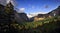 Mesmerizing Sunset Panorama Yosemite Valley, California