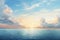 Mesmerizing Sunset: A Stunning View of the Blue Ocean in the Style of 5c61e812