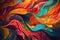 Mesmerizing Swirls and Curves in Vibrant Hues