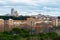 Mesmerizing view of a cityscape surrounded by greenery in Madrid, Spain