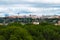 Mesmerizing view of a cityscape surrounded by greenery in Madrid, Spain