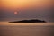 Mesmerizing view of Mpaos island at the sunset in Greece - perfect for wallpaper