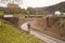 Mesmerizing view of old rusty railroad way